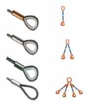 Wires, chains, lifting equipment